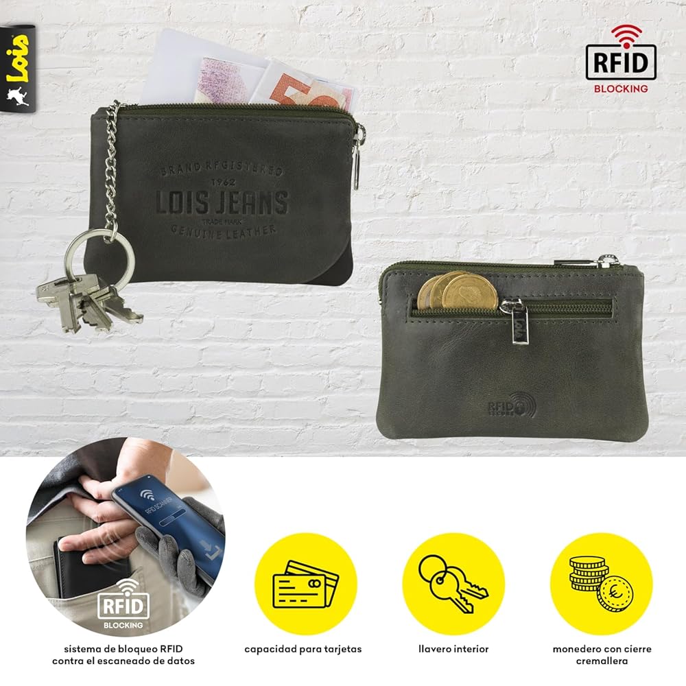 Portamonete Uomo In Pelle - Borsellino Elegante E Tascabile Per Monete E Spiccioli