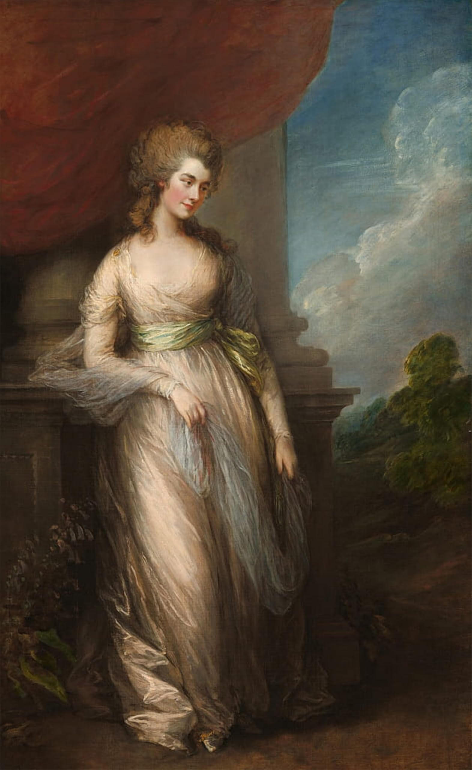 ARTXLXXBN Famous Prints Artwork Pictures Poster Painting Art Georgiana Duchess of Devsnshire by Gainsborough Artwork Landscape Pictures for Home Decor 60x90cm