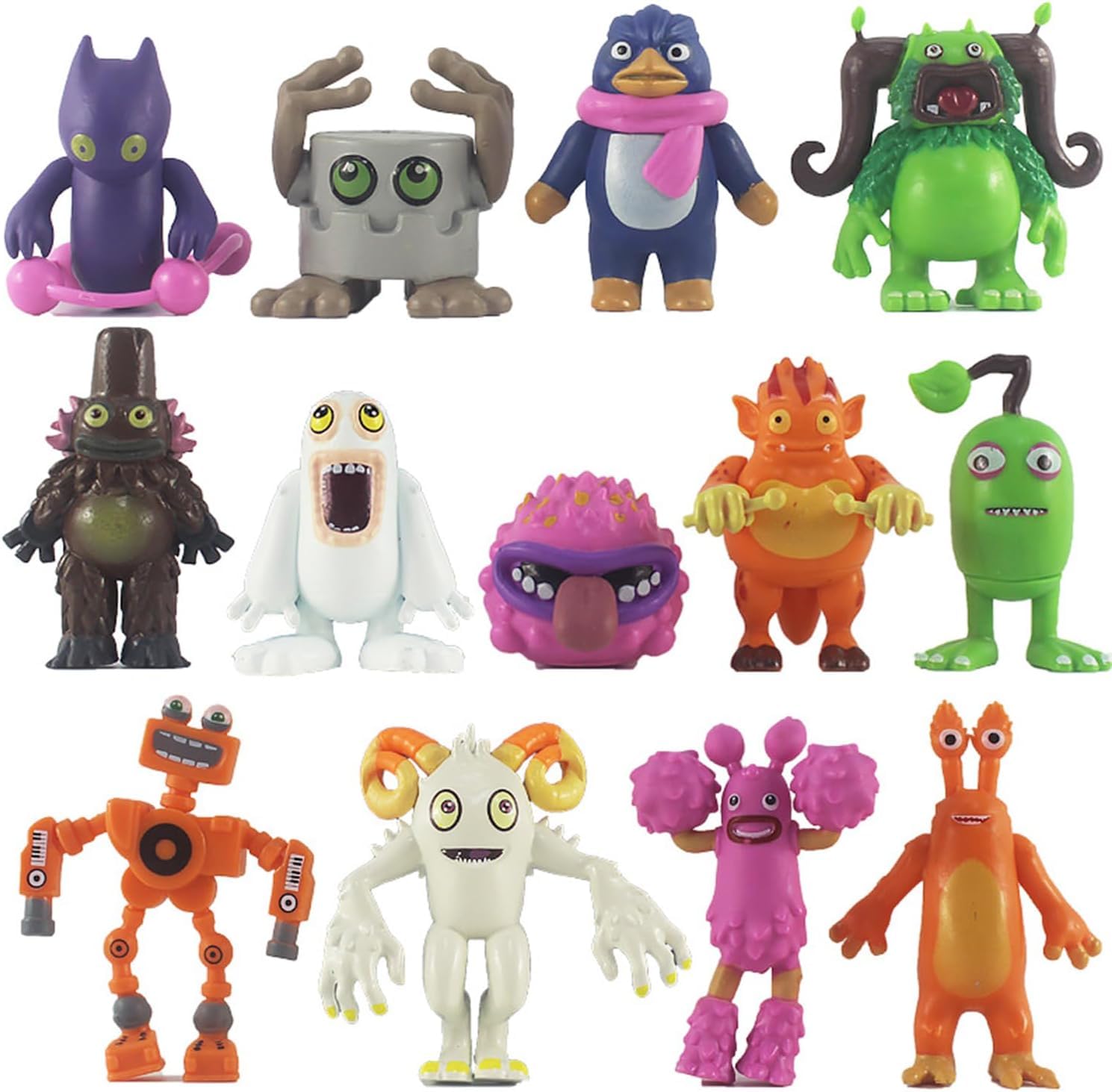 YZR 13pcs My Singing Monsters Action Figures, Singing Monsters Collection Dolls Set Cake Toppers for Kids Adults Fans1.8-3.5inchs
