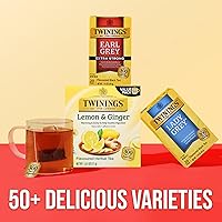 Vista 203 de Twinings Blackcurrant Breeze - Té negro, 6 paquetes de 20 unidades, bolsas de té envueltas individualmente, dulce, sabor picante, con cafeína