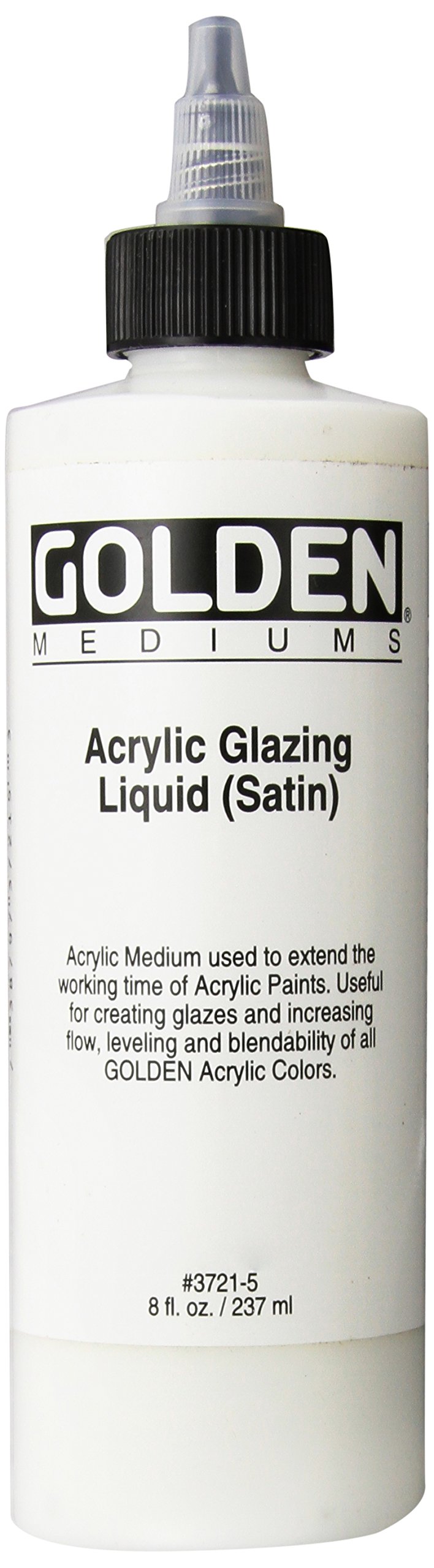 Golden Acryl Med 8 Oz Glaze Liquid Satin
