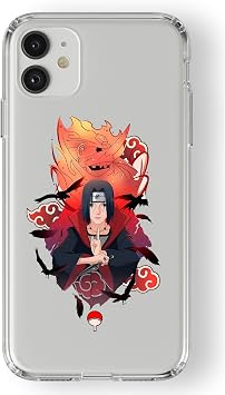 Iphone 11 ile Uyumlu Itachi Tasar m Bask l   effaf K l f