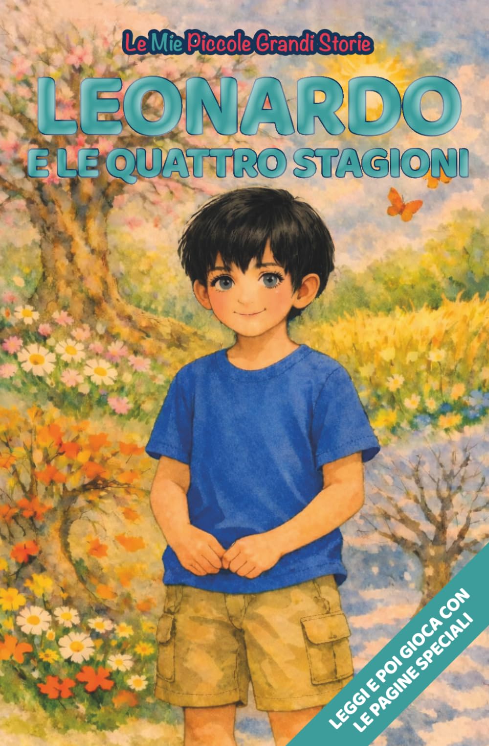 Leonardo e le quattro stagioni: Libro illustrato con protagonista Leonardo, per bambini 3-6 anni, personalizzabile, con alla fine giochi e attività: ... le figure (Le Mie Piccole Grandi Storie)