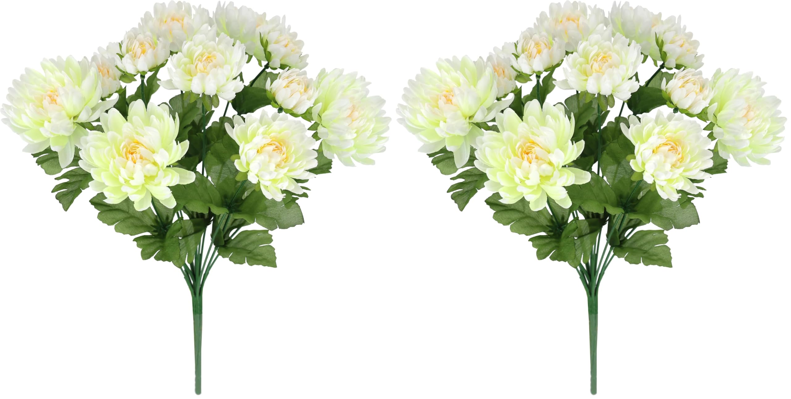 Bouquet de chrysanthèmes artificiels haut de gamme en soie pour intérieur élégant