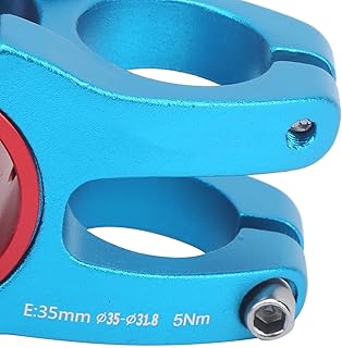 FECAMOS MTB Stem, Handlebar Stem 31.8/35x35mm CNC Bike Stem Shock Absorption Mountain Bike Stem for Road Bikes/Fixed Gear Bikes/Mountain Bikes