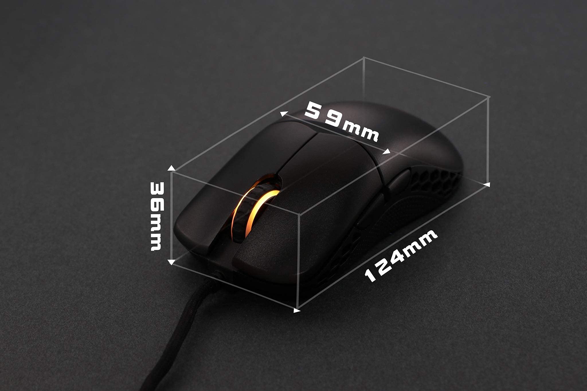 Ducky Feather - Mouse da gioco leggero RGB