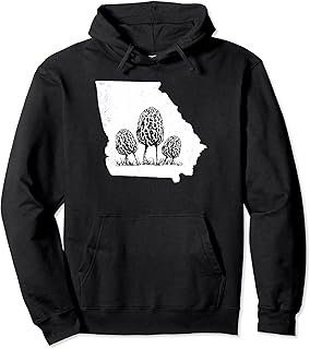 Georgia Morel Mushroom Hunting Foraging Shrooming Hunter Pullover Hoodie