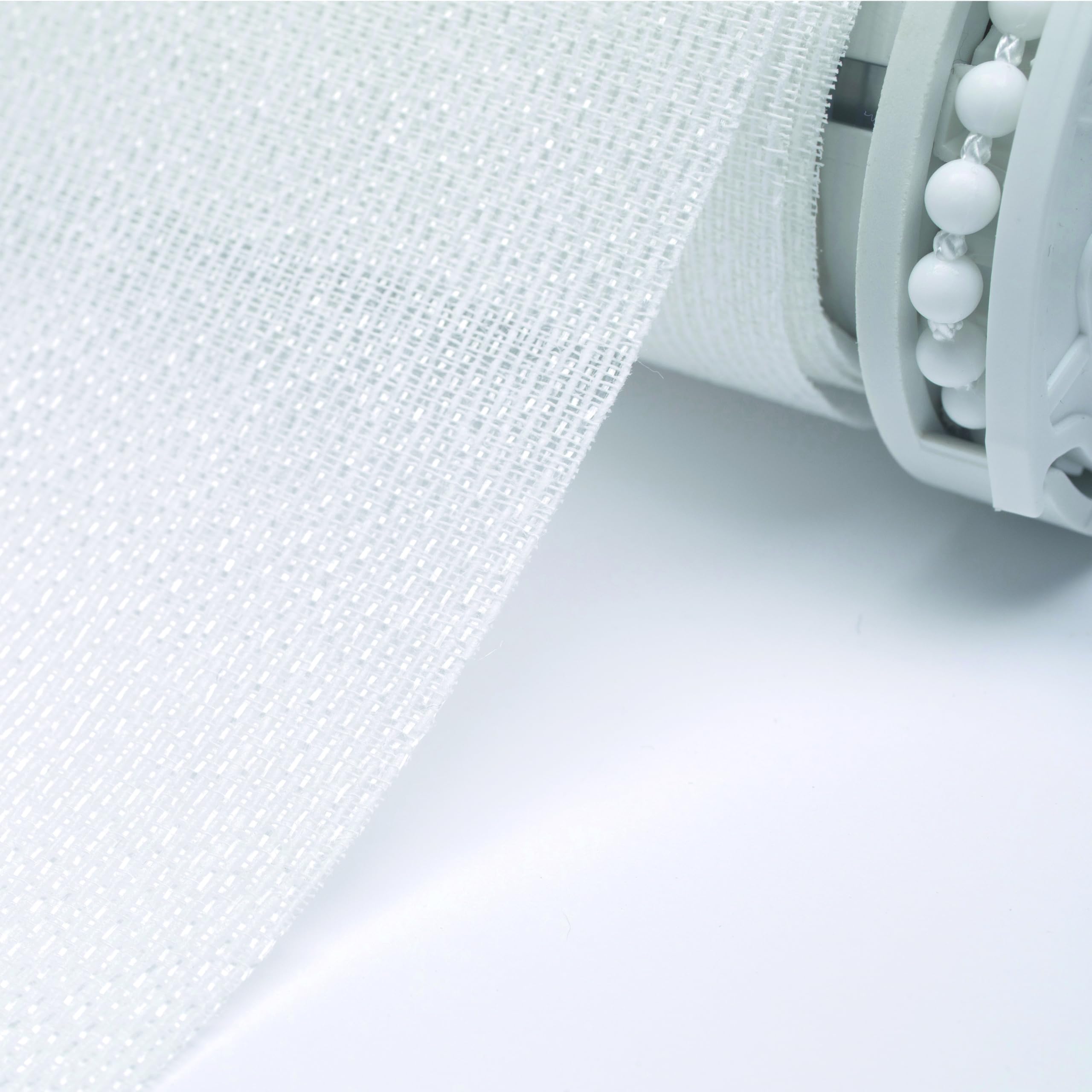Blindecor Belmont Store Enrouleur Tissu translucide Blanc 190 x 180 cm