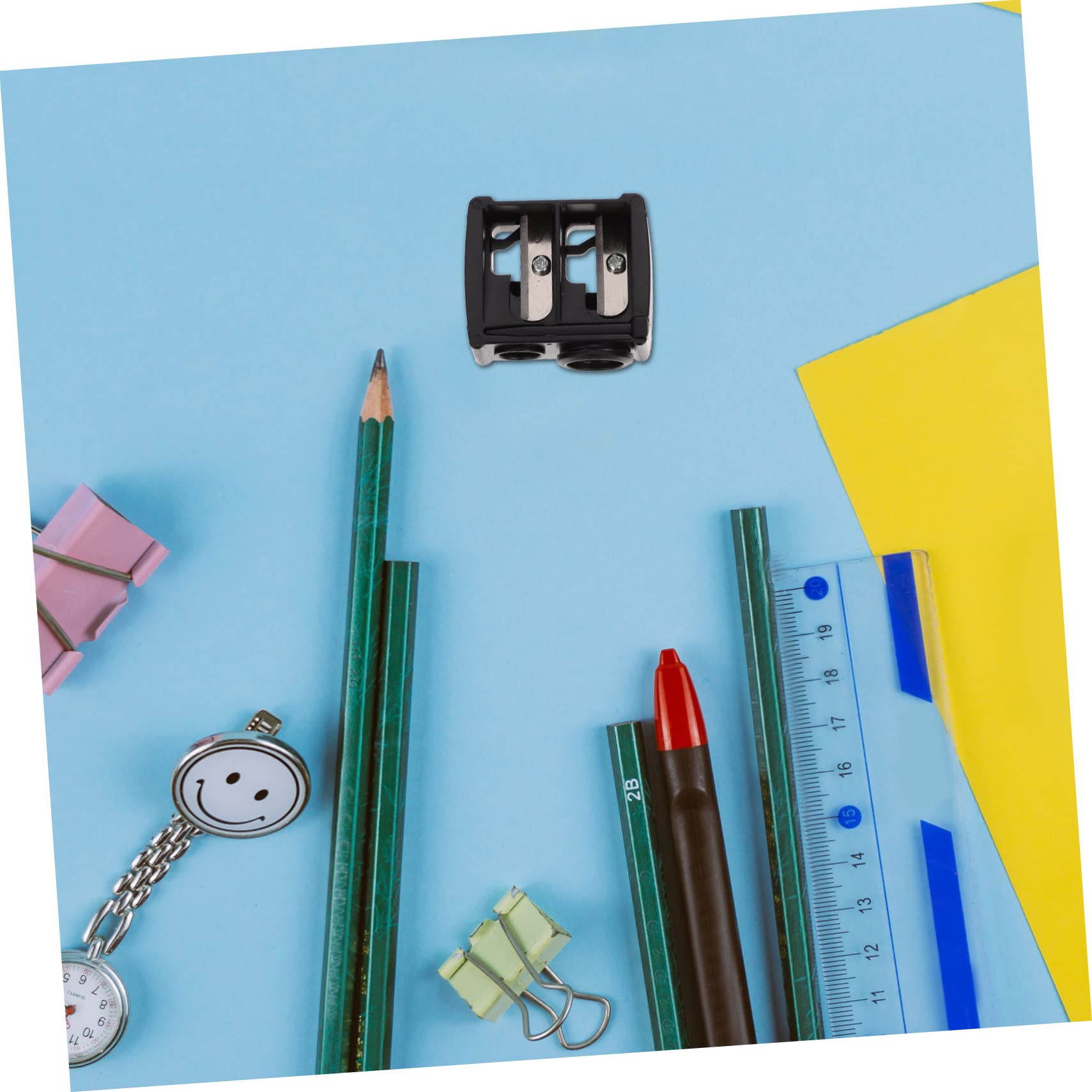 SHERCHPRY Cosmetic Tool Kit Makeup Pencil Sharpener for Eyeliner Eyebrow Pencils Easy to Use Random