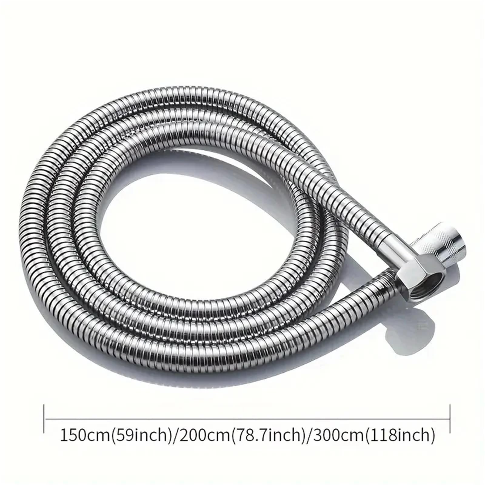 Manguera Ducha Manguera for Ducha de baño, Tubo Flexible de Acero Inoxidable, Cabezal de Ducha, fontanería for Accesorios de baño(3.0 M)