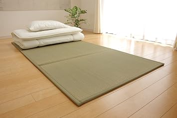 IKEHIKO Japanese Traditional Igusa (Rush grass) Tatami Mattress, Twin XL. Made in Japan