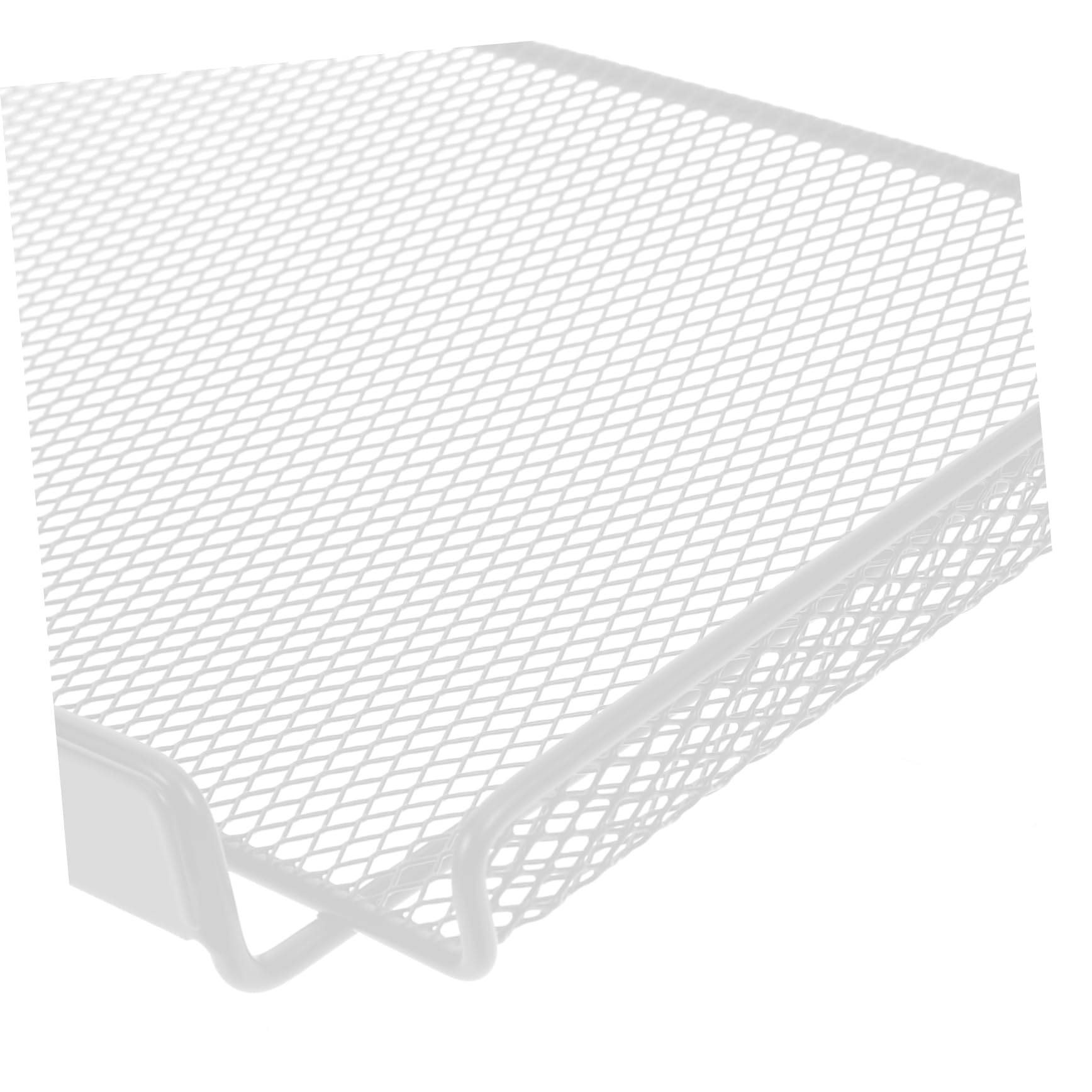 Homoyoyo Organizador Debajo del Escritorio de Hierro Blanco Diseño Ajustable, Cesta Práctica para Almacenamiento Rápido en Dormitorio y Oficina Estilo Aleatorio