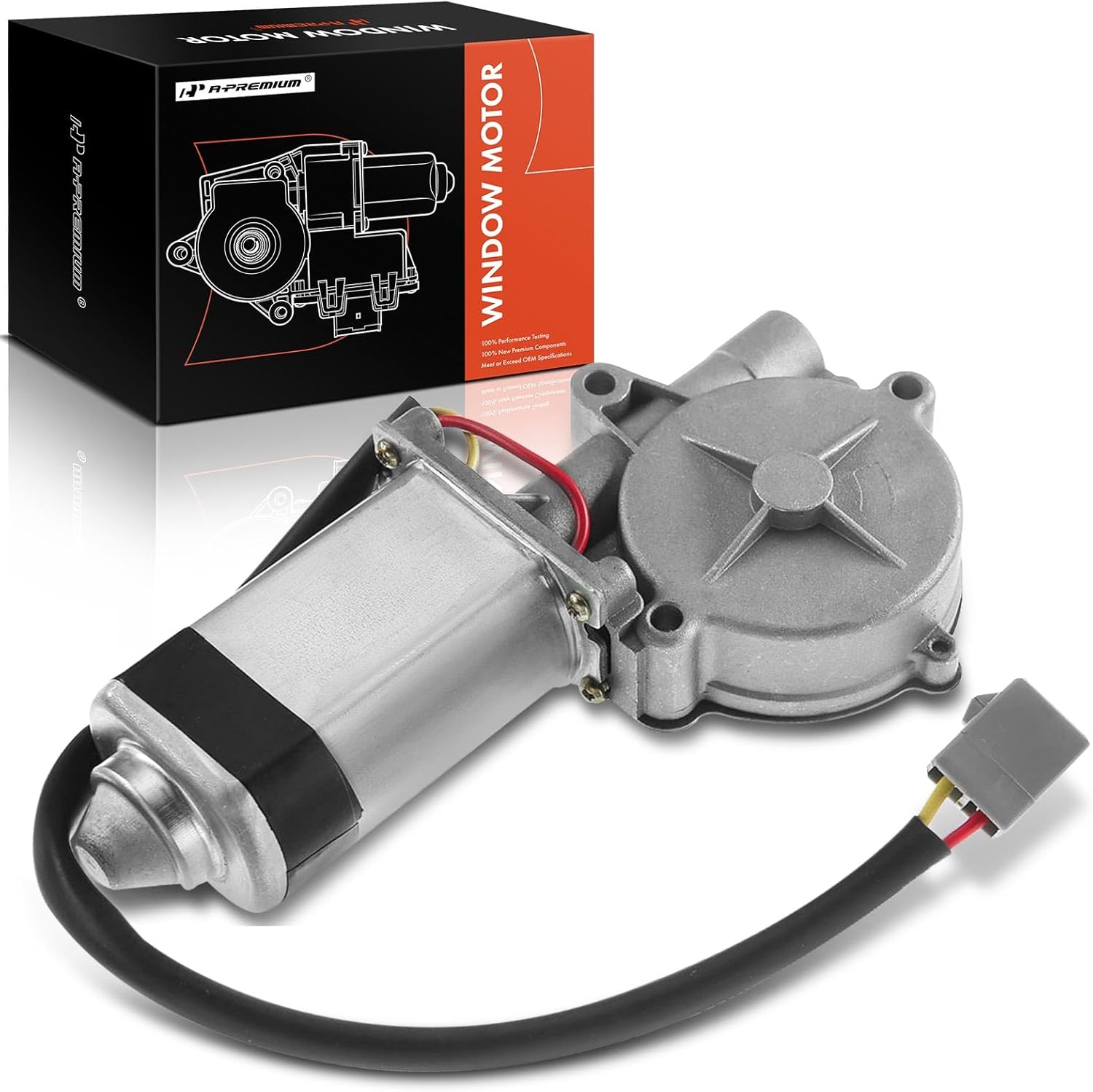 A-Premium Power Window Lift Motor Compatible with Ford Sable 1994-1995, Taurus & Mercury Sable 1986-1995 & Lincoln Continental 1988-1993, Replace# E6DZ5423395A, E6DZ5423395B