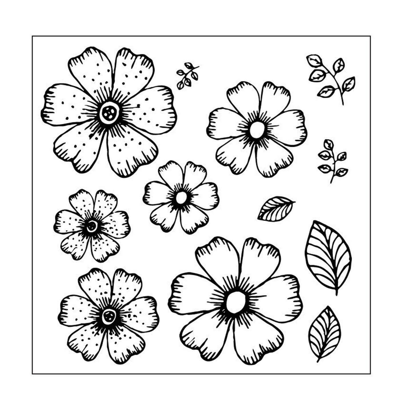 Arrietty Type 5 Diy Flowers Leaves Stamp Rubber Clear Stamp/Seal Scrapbook Decorative Card Making Clear Stamps