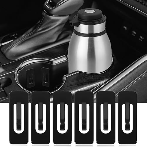 Miniatura 4 de 6 cojines para portavasos de automóvil con adhesivo fuerte, limitador de posición de portavasos para automóvil, limitador de taza de agua para