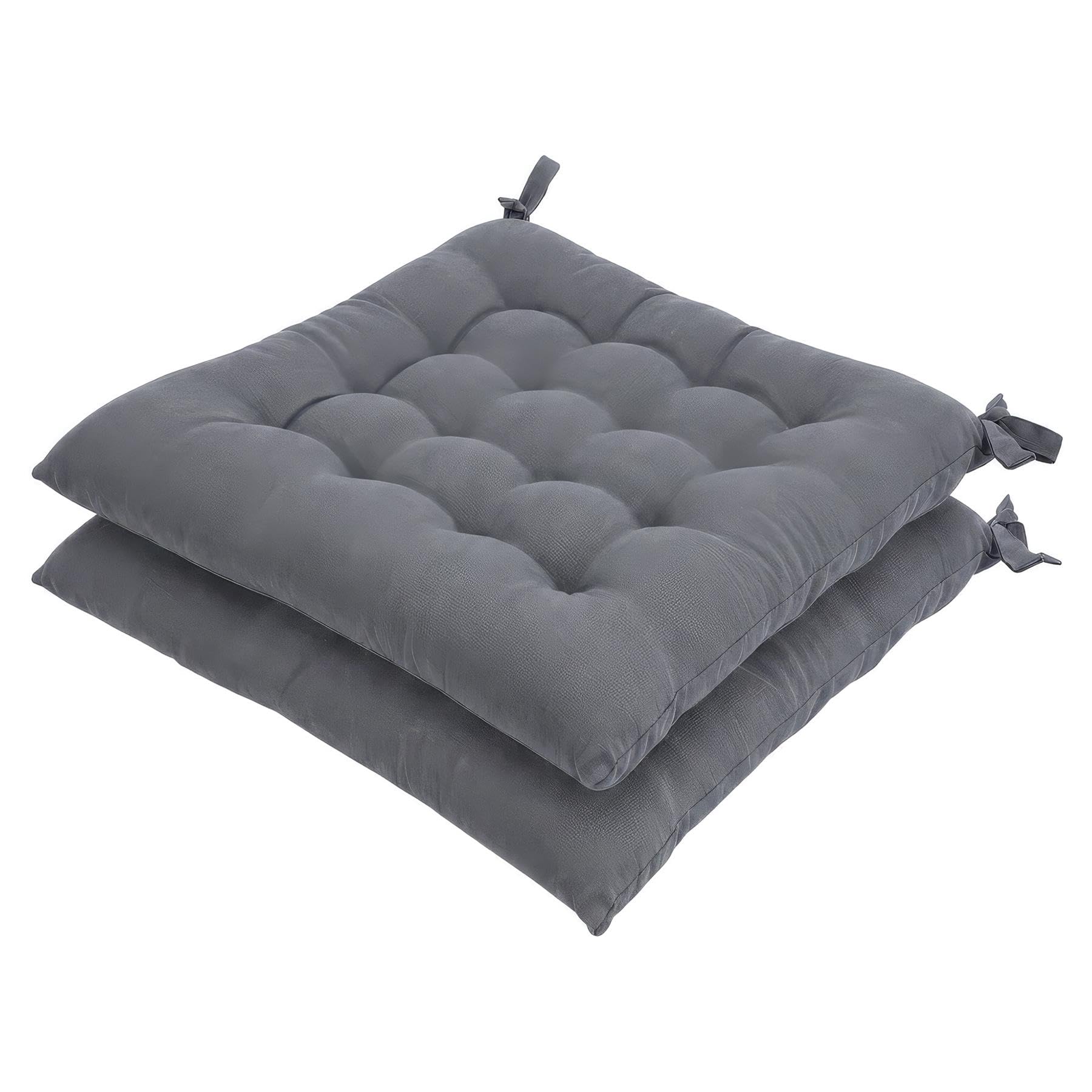 B&Q -  Square Seat Pads40 X 40CmGreyPack Of 2