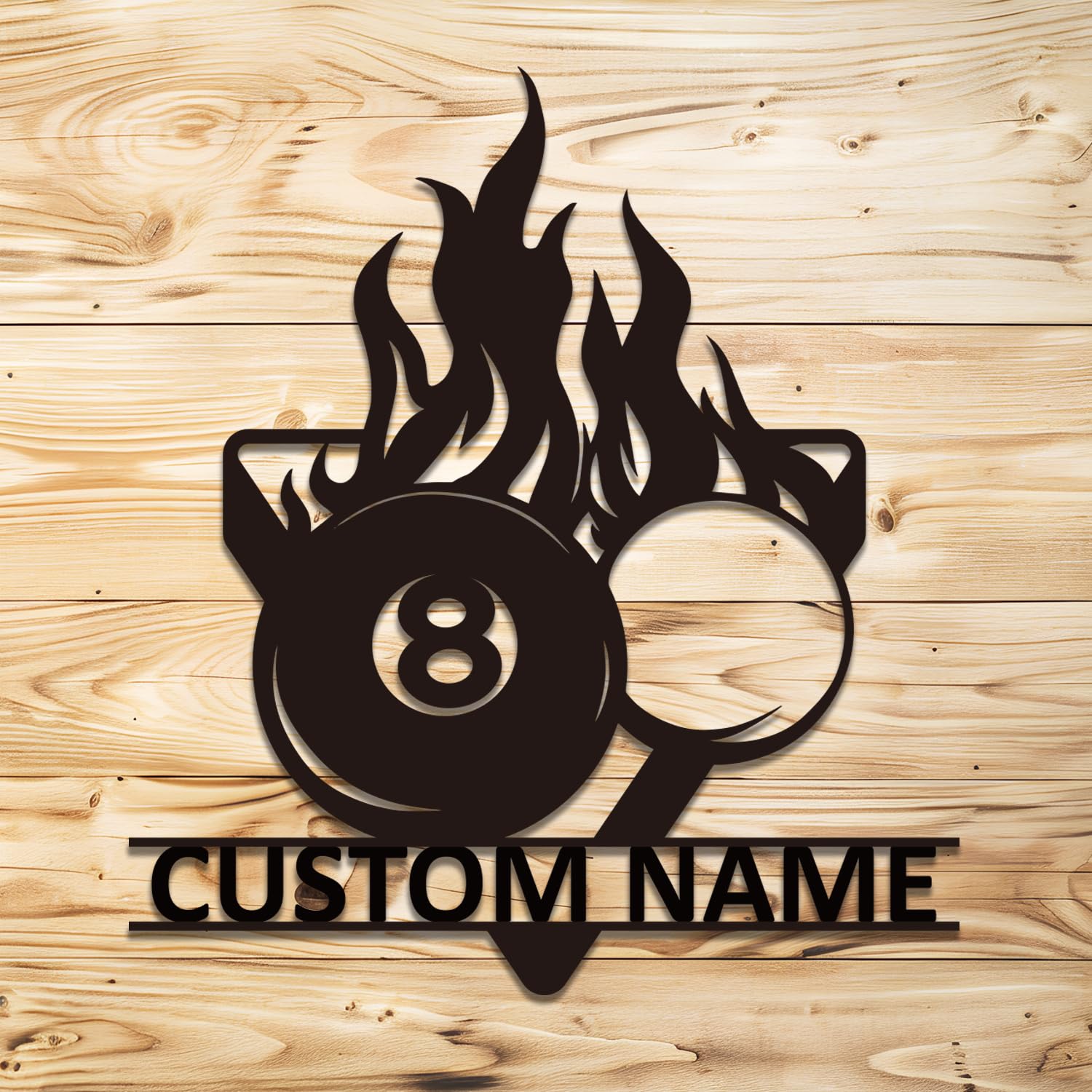 Personalized Custom Billiards Metal Wall Art, Personalized Billiards Sport and Bar Metal Wall Art, Custom Snooker Player Name Sign Home Decor, Billiards Wall Decor, Billiards Player Metal Wall Art