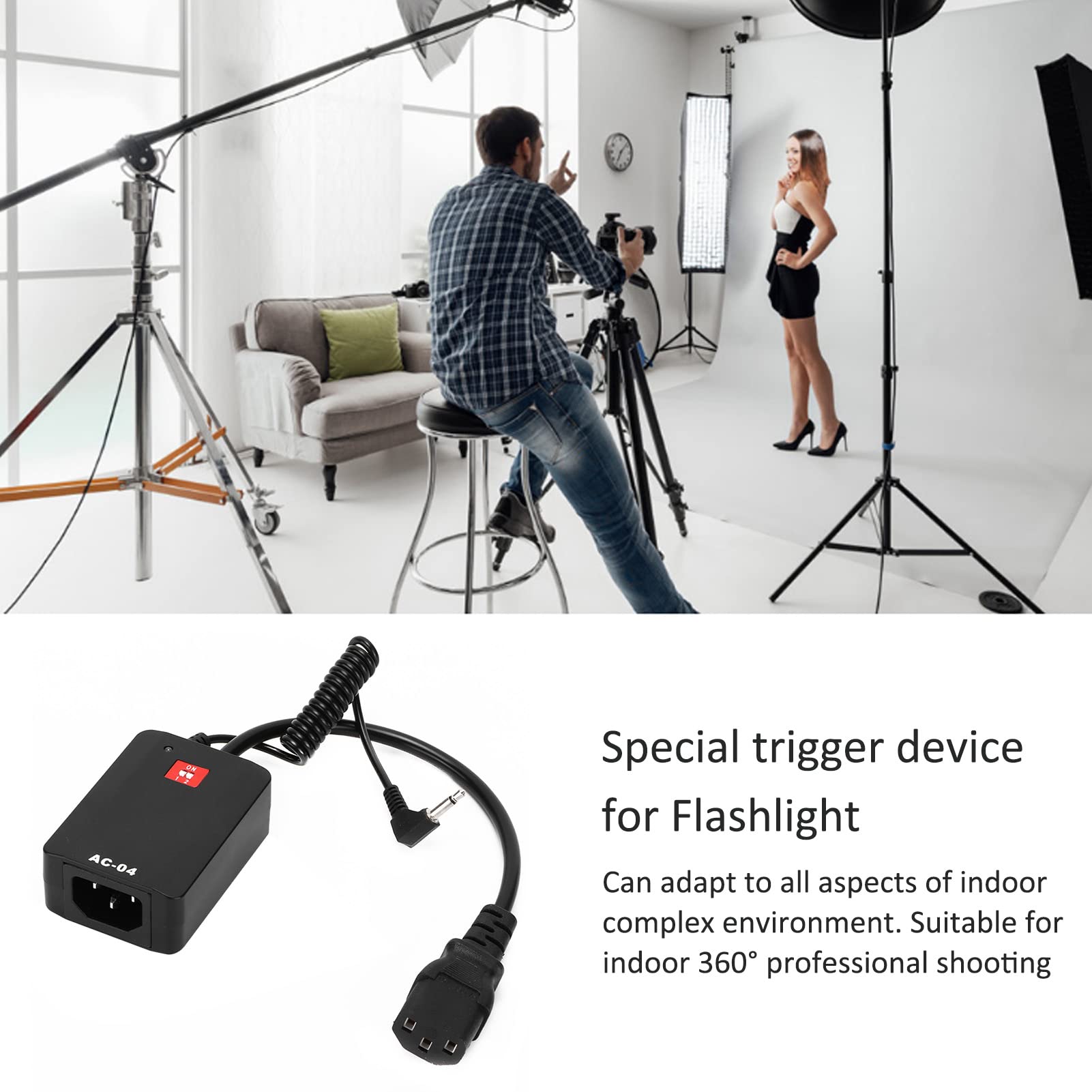 4-kanałowa Studyjna Lampa Błyskowa Speedlite o Wyzwalacz Wyzwalacz Lampy Błyskowej Odbiornik Wbudowany Akumulator Do/dla dla