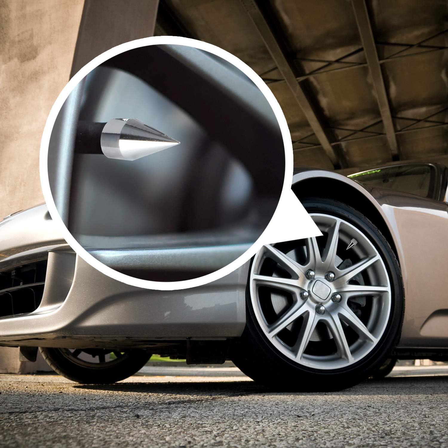 Pilot Automotive Pilot IP-2049 Spiked Chrome Finished Valve Caps, 1 Pack : Automotive