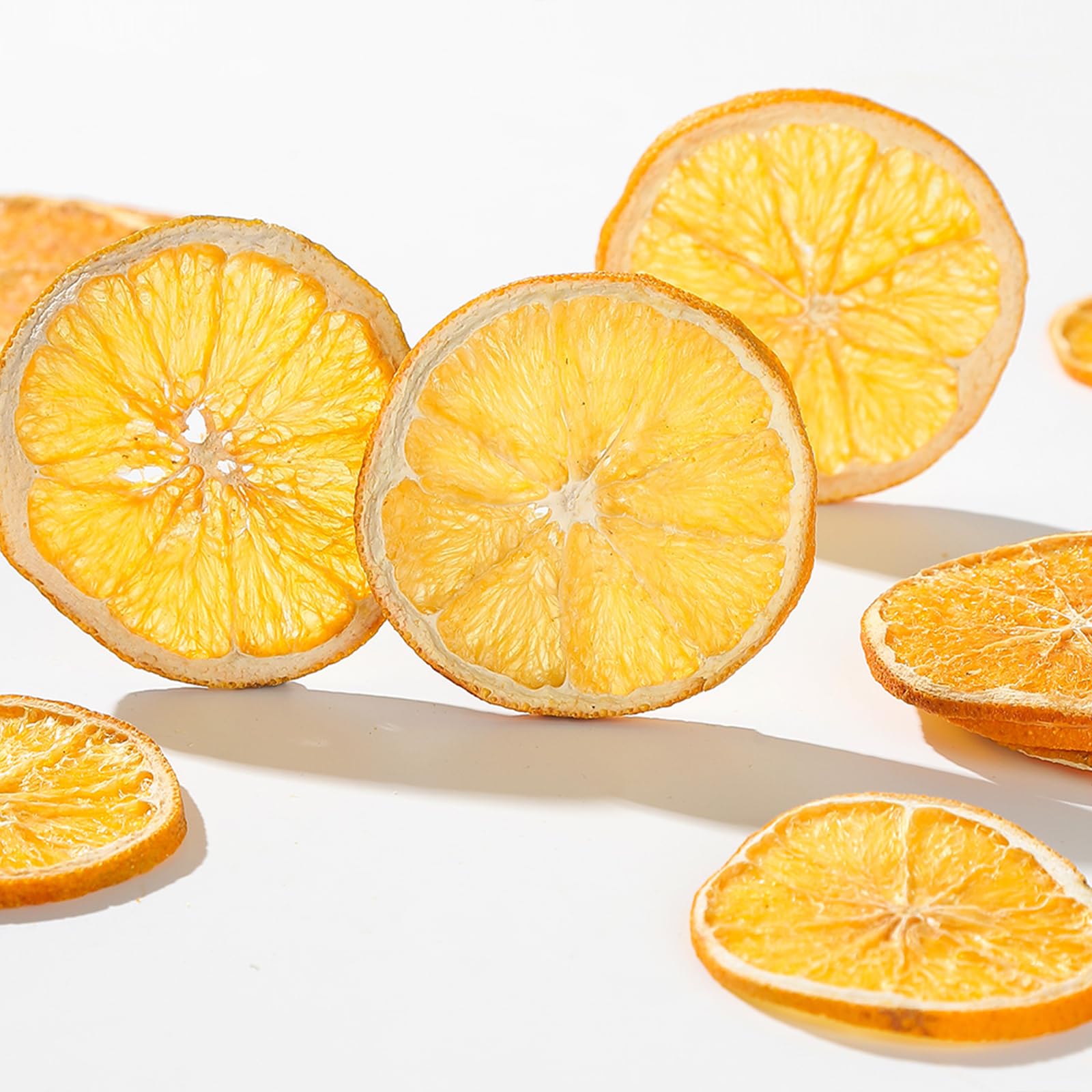 ULTHMOK - Fette di Arancia Essiccate di Alta Qualità, 140g - 100% Naturali e senza Additivi, Senza Zucchero Aggiunto.