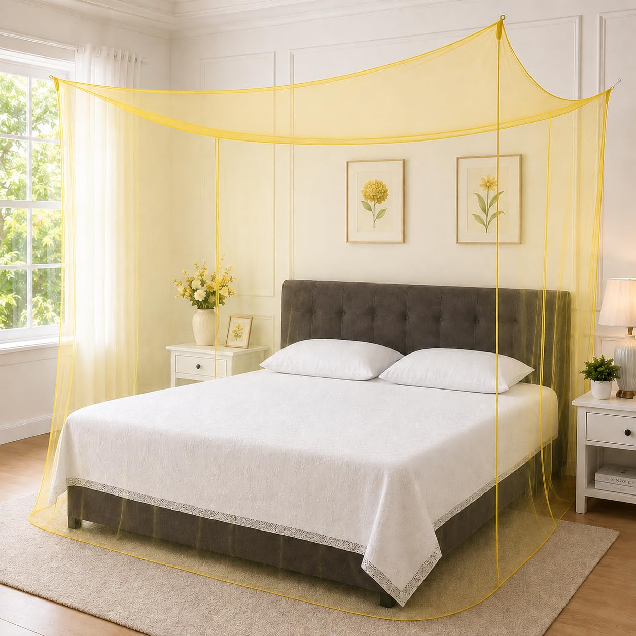 Divayanshi Mosquito Net - King Size, Portable & Breathable -13