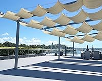 Vista 1 de SunnyRoyal Toldo retráctil de 3 x 16 pies para pérgola, toldo de repuesto con herrajes para patio, porche, jardín, al aire libre