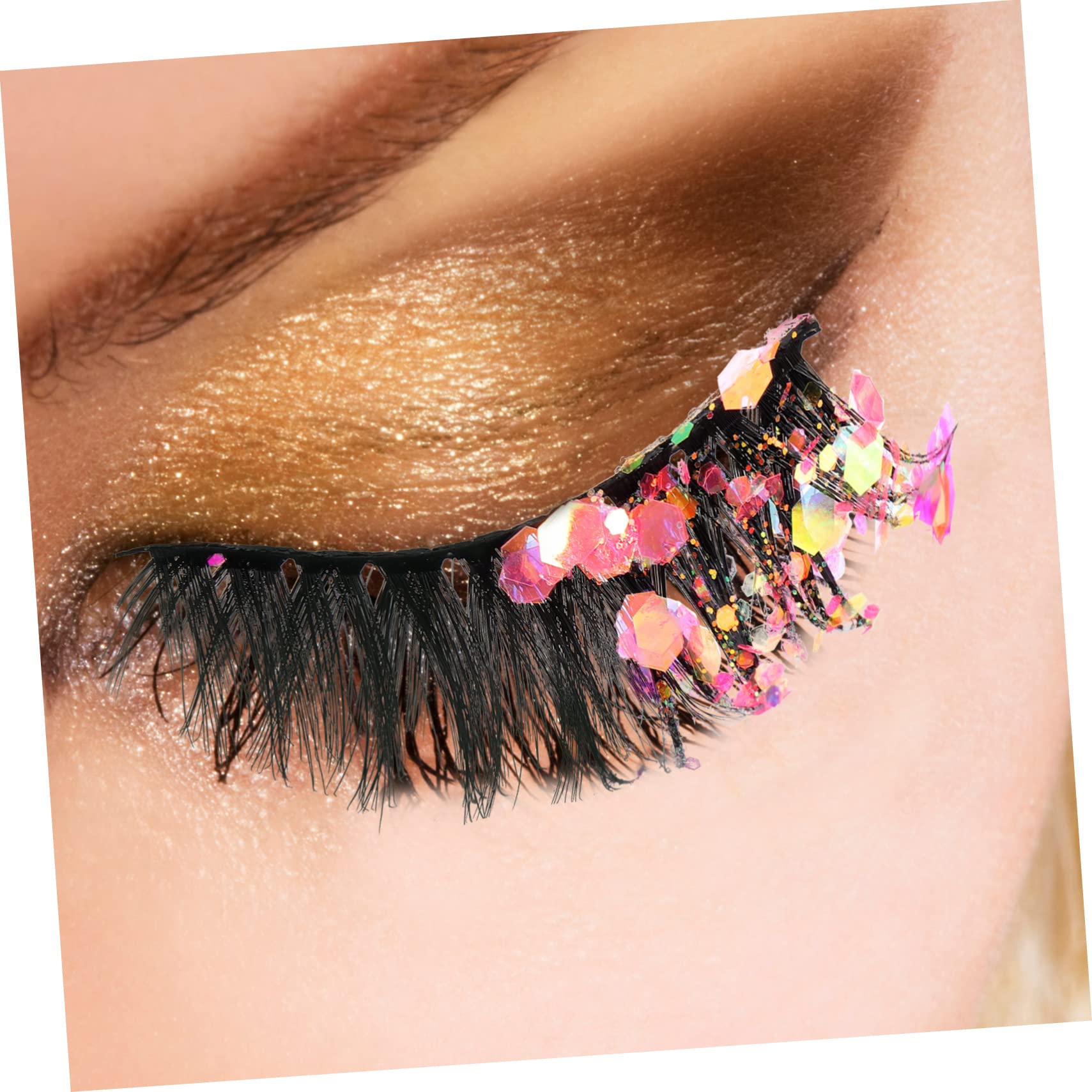 FOMIYES 4 Set Di Ciglia Finte Riutilizzabili Ciglia Finte Naturali 5 Stili Accessori Per Il Trucco Per Natale E Halloween 3 Paia * 4