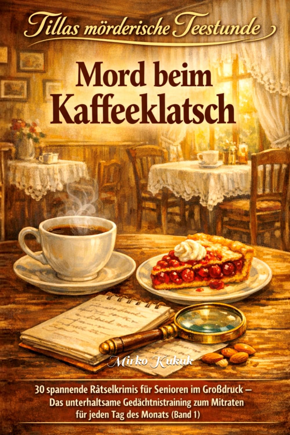 Tillas mörderische Teestunde: Mord beim Kaffeeklatsch: 30 spannende Rätselkrimis für Senioren im Großdruck – Das unterhaltsame Gedächtnistraining zum Mitraten für jeden Tag des Monats (Band 1)