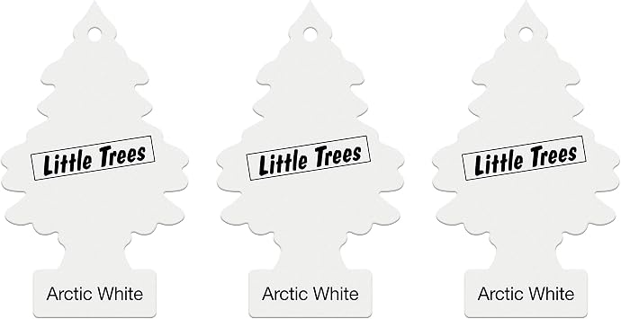 LITTLE TREES Air Freshener, Arctic White, 3 Pack
