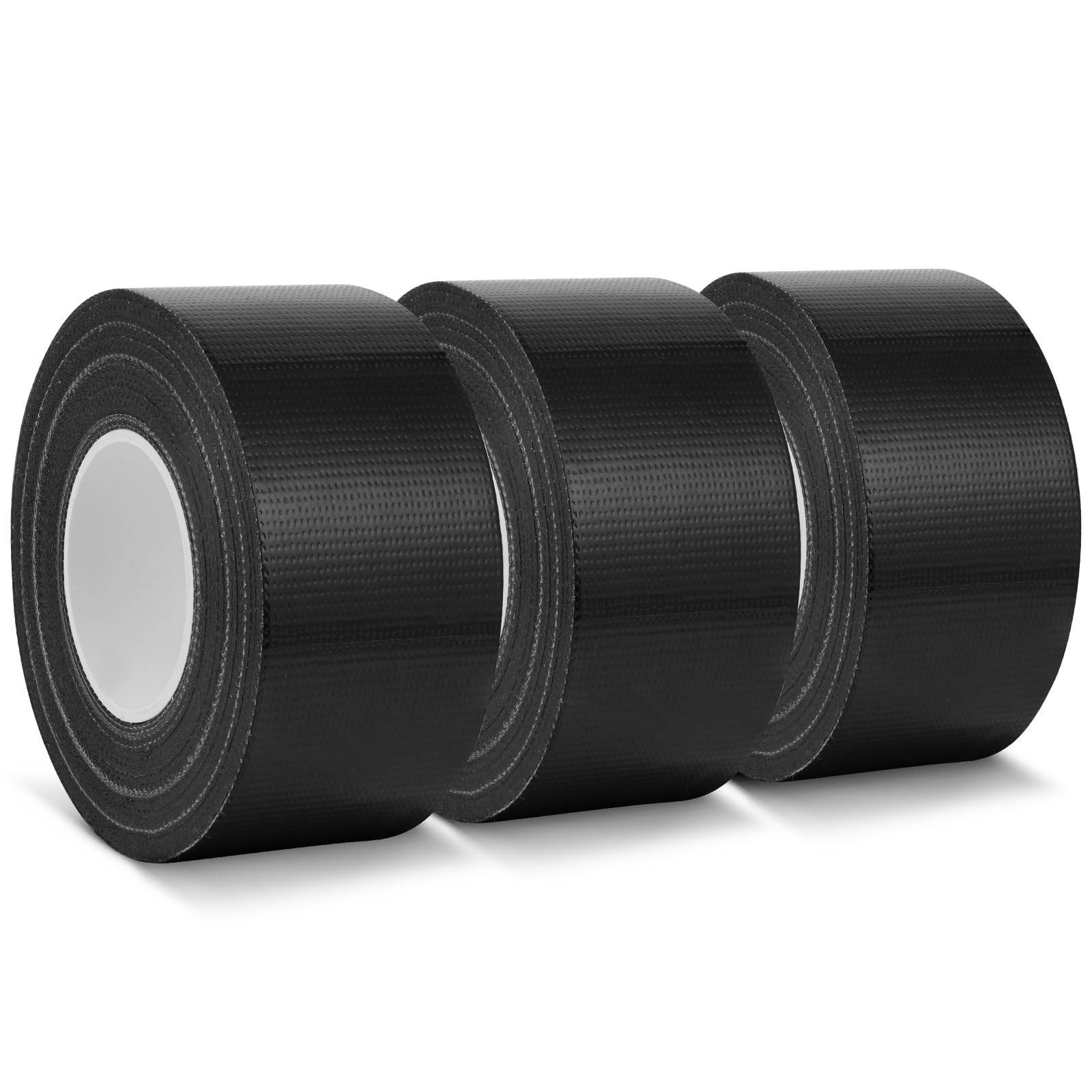 ANOMM Polyethylene Tarpaulin Tape, Waterproof Repair Patches for Fabric, 3.8CM x 20M, Strong Adhesive, for Truck Cover Cloth, Awning, Tent (Black)