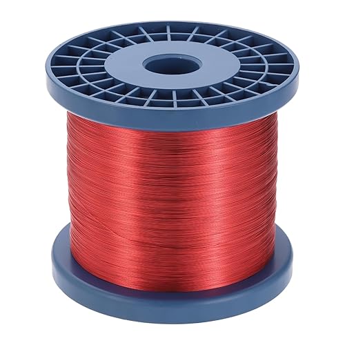 Miniatura 12 de MECCANIXITY Cable magnético de 20 AWG, cables de cobre esmaltado calibre 20, bobina magnética de 16 onzas para motor transformador eléctrico, grado