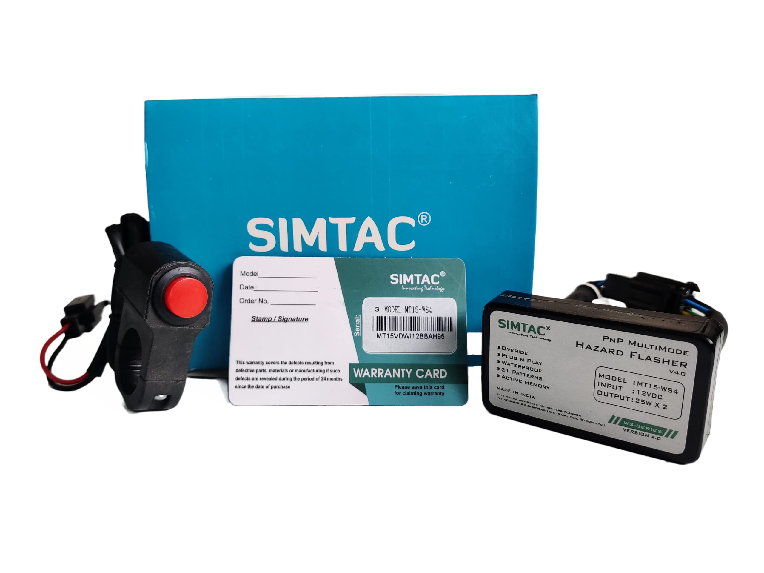 MOTOLURGY® – Plug And Play Hazard Flasher Module For YAMAHA MT 15 (BS4 + BS6) With 36 Months Warranty | Simtac | Water Resistant