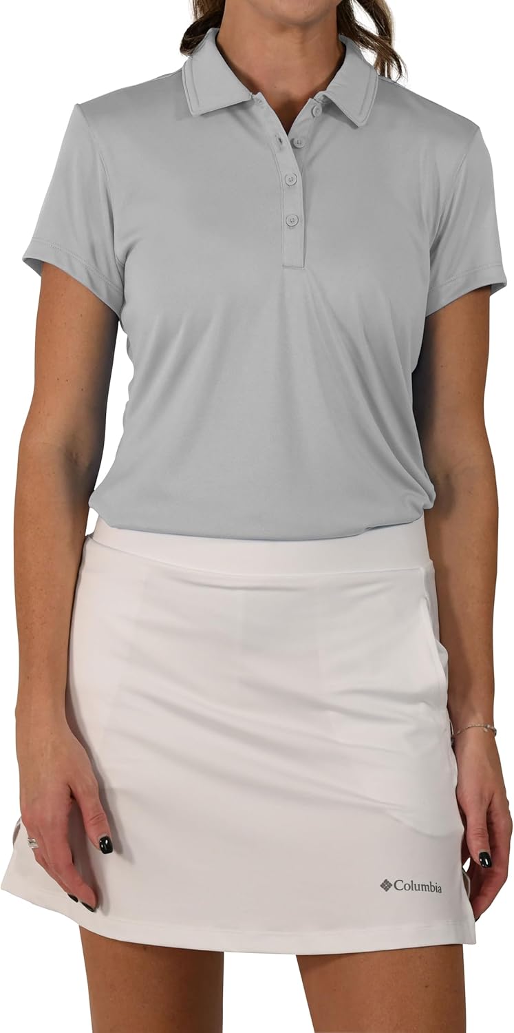 Columbia Women's Golf Birdie Polo Omni Wick Performance Breathable Short Sleeve