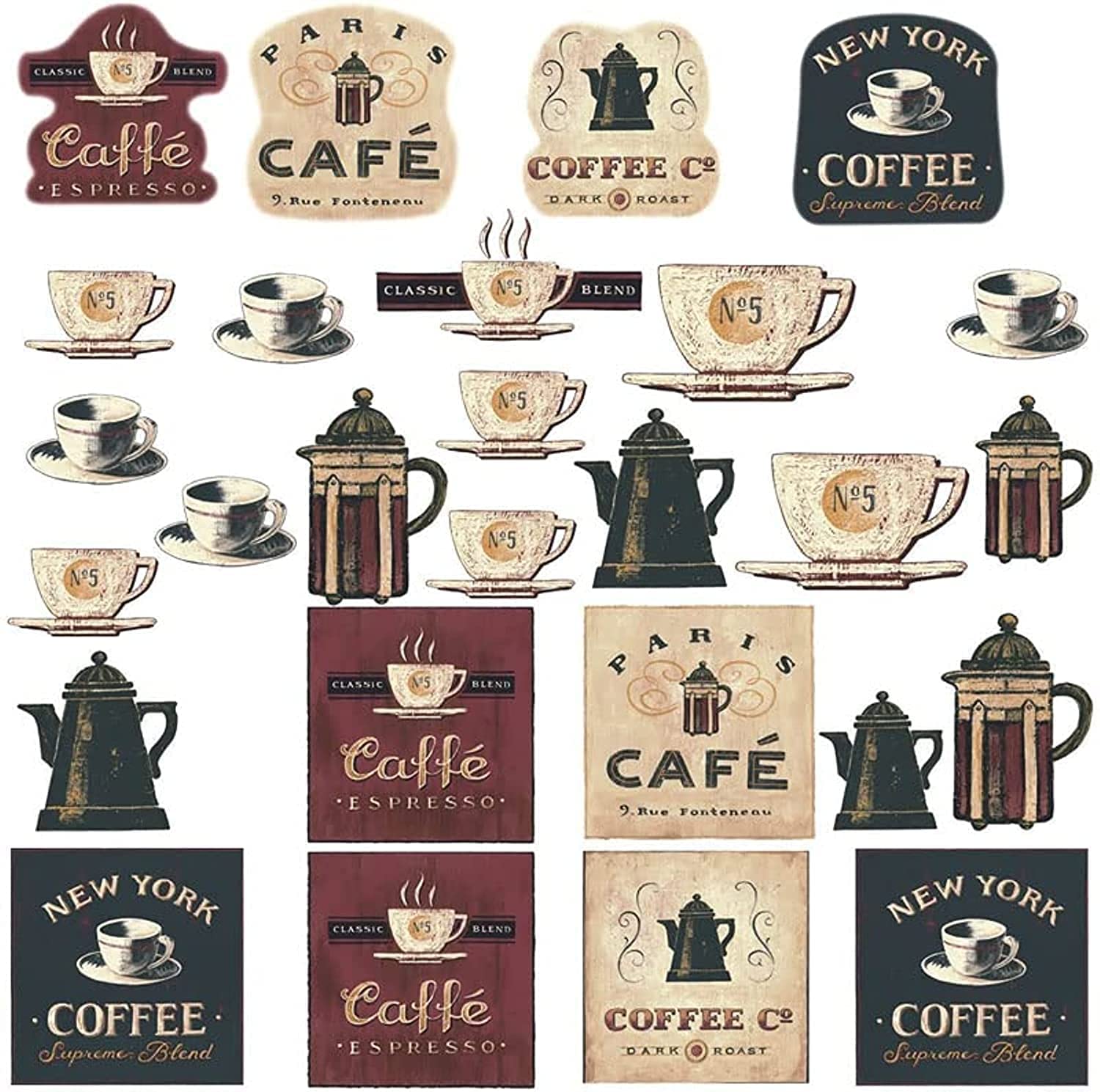 bpa Coffee House, Bakery Shop, Cafeteria, Lounge Room, Kitchen Wall Sticker Decor Decal Decoration