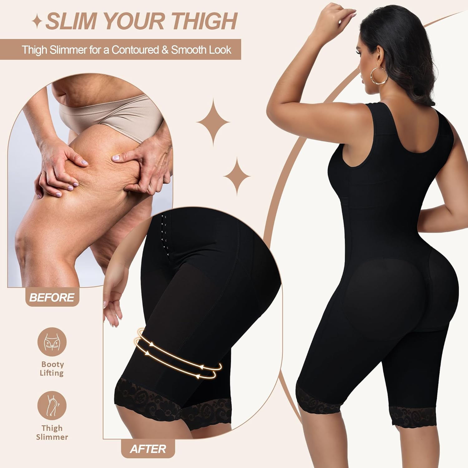 M MYODRESS Faja Body Shaper Post Surgery Tummy Tuck Bbl Lipo Compression Garment Fajas Colombianas Moldeadoras Invisibles - Image 2