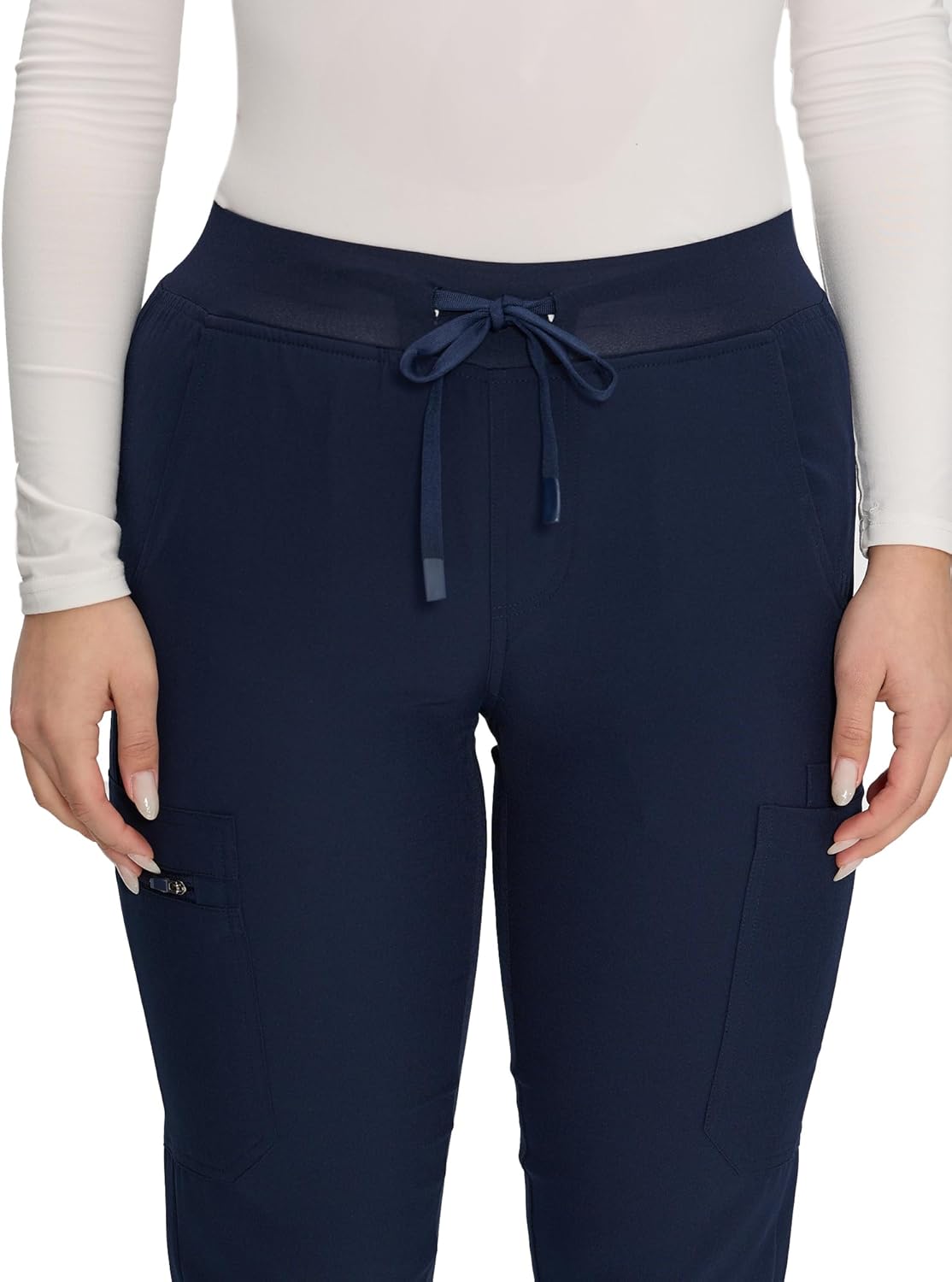 COZYFIT Scrub Pants for Women - Cargo Pants Scrubs with 7 Pockets,Soft Stretch - Image 4