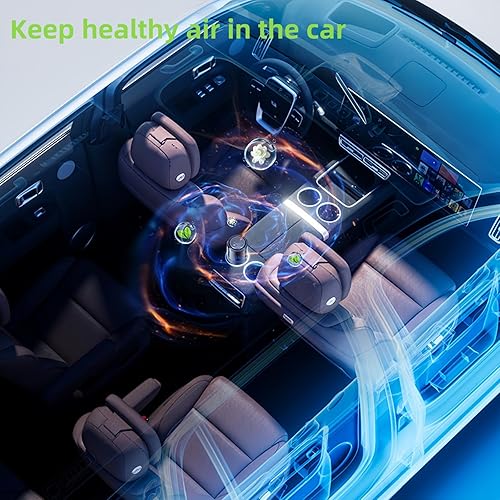 Miniatura 8 de Difusor inteligente para automóvil, difusor de aroma de luz colorida, ambientador de aire de auto de encendidoapagado automático, intensidad