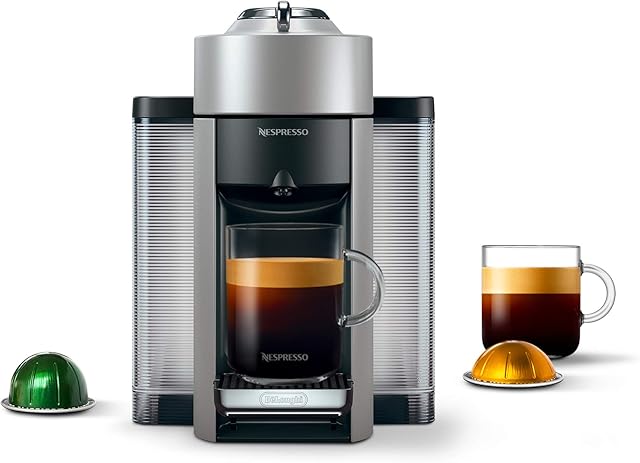 Nespresso Vertuo Coffee and Espresso Machine by De'Longhi, Silver