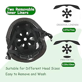 Youth Kids Bike Helmet, Adjustable and Multi-Sport for Child Boys and Girls, 2 Sizes for Kids Age 8-10-12-14 Years (Black Shark, Medium)