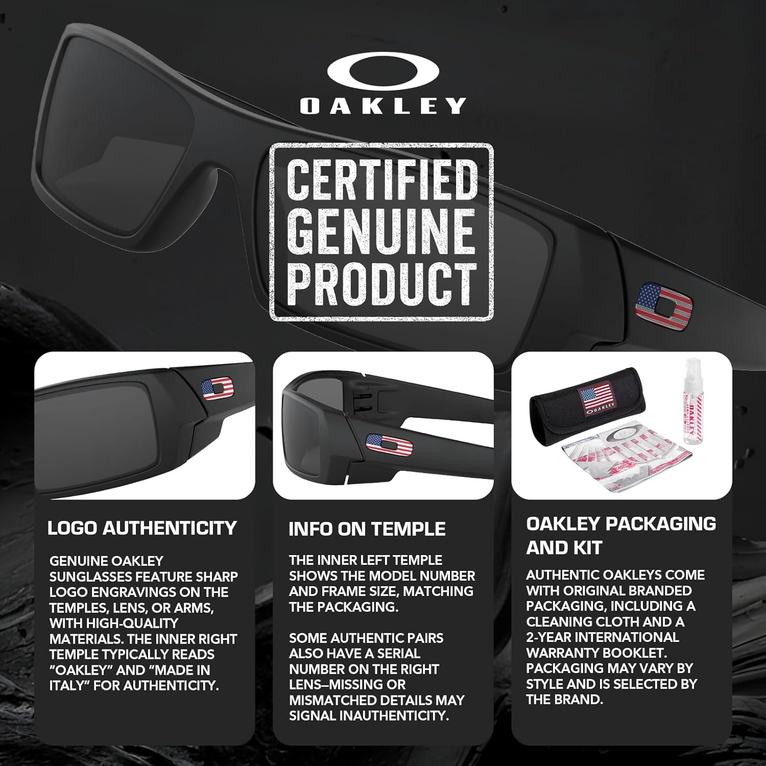 Oakley GASCAN OO9014 Rectangle Shape Sunglasses With Official Eyewear Kit