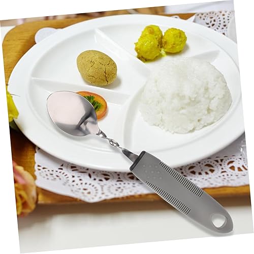 Miniatura 8 de Healifty 1 Unidades de cubiertos flexibles Utensilios portátiles de viaje cubiertos de viaje Utensilios adaptativos Vajilla para ancianos Cubiertos