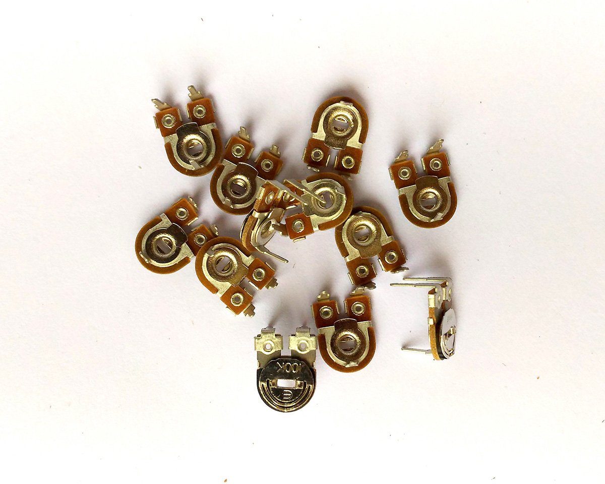 50-Pack, 50K ohm Preset Variable Resistance Potentiometers - High-Precision Trimmer Resistors for Electronics Calibration and Circuit Tuning by TPS