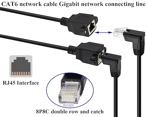 Vista 19 de zdyCGTime Cable conector de terminal de tornillo RJ45 RJ45 hembra a 8 pines sin soldadura, conector de red RJ45/8P 8C Cable Ethernet para AV CCTV