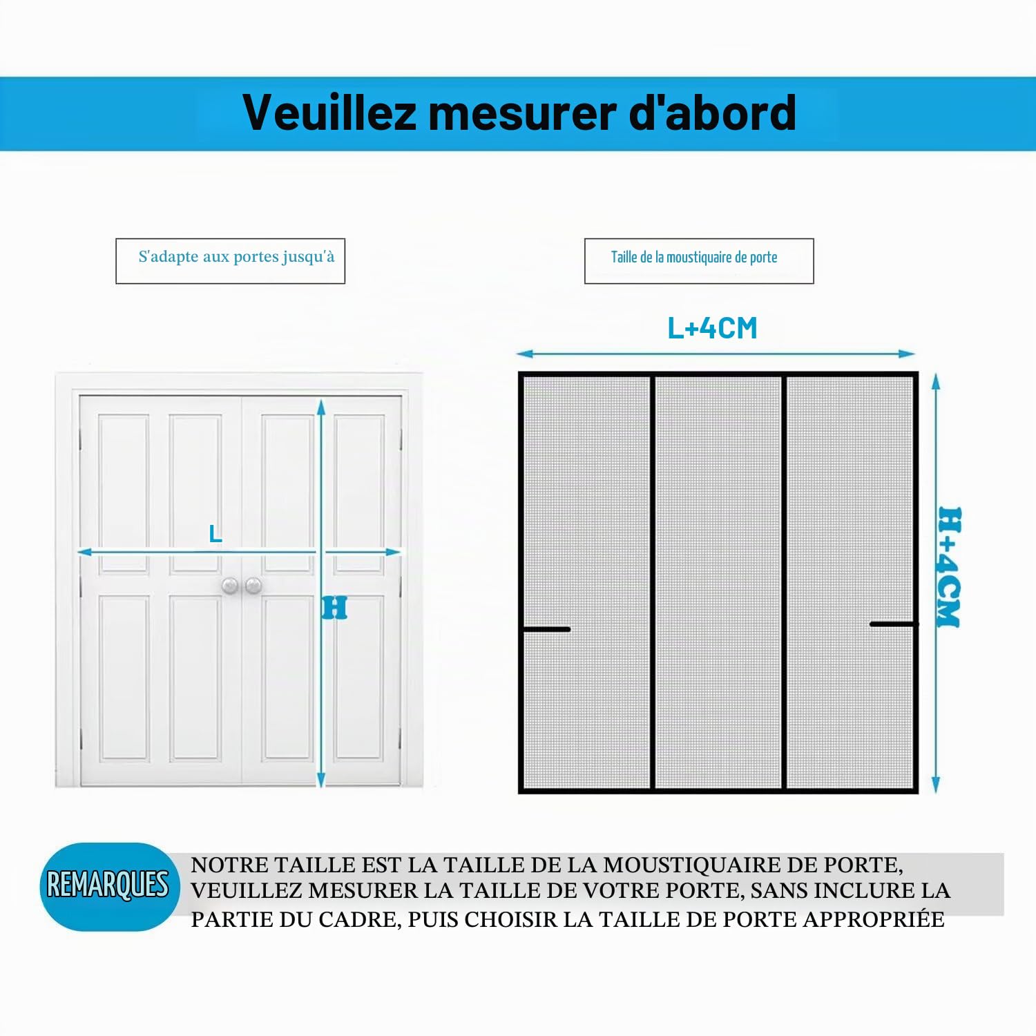 Moustiquaire Porte Fenetre, 300x215cm Moustiquaire Fenetre Magnetique, Rrideau Anti Mouches pour Porte Exterieur/Couloirs/Patio Installation facile sans percer,noir
