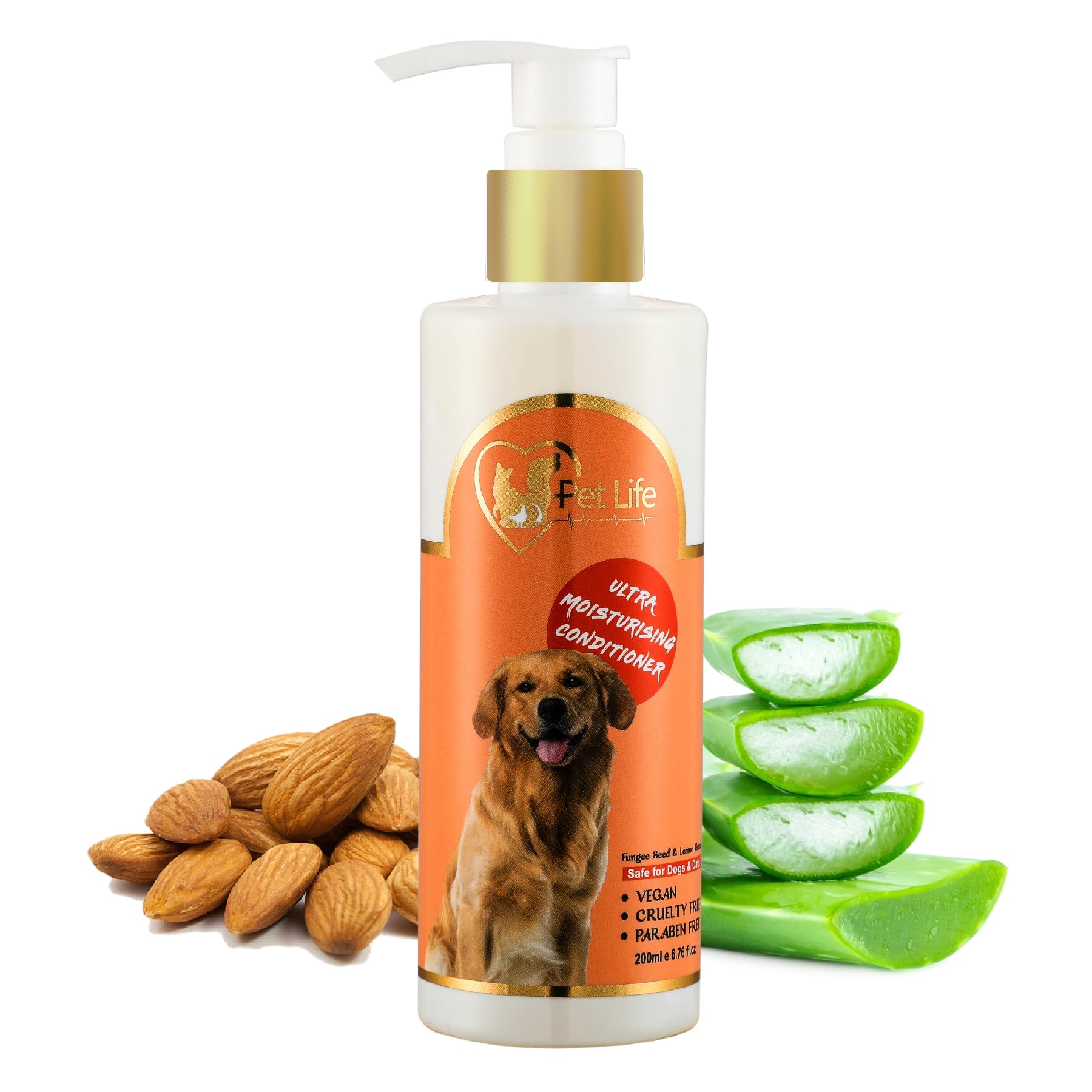 PETLIFE Pure Organic Ultra Moisturising Pet Conditioner For Dogs, Puppy Kitten,Cats Nourishing Hair, Healthy Coat And Shiny Body Wash Suitable For All Pet Types (200 Milliliter) (B08XWBCR7P) Amazon Price History, Amazon Price Tracker