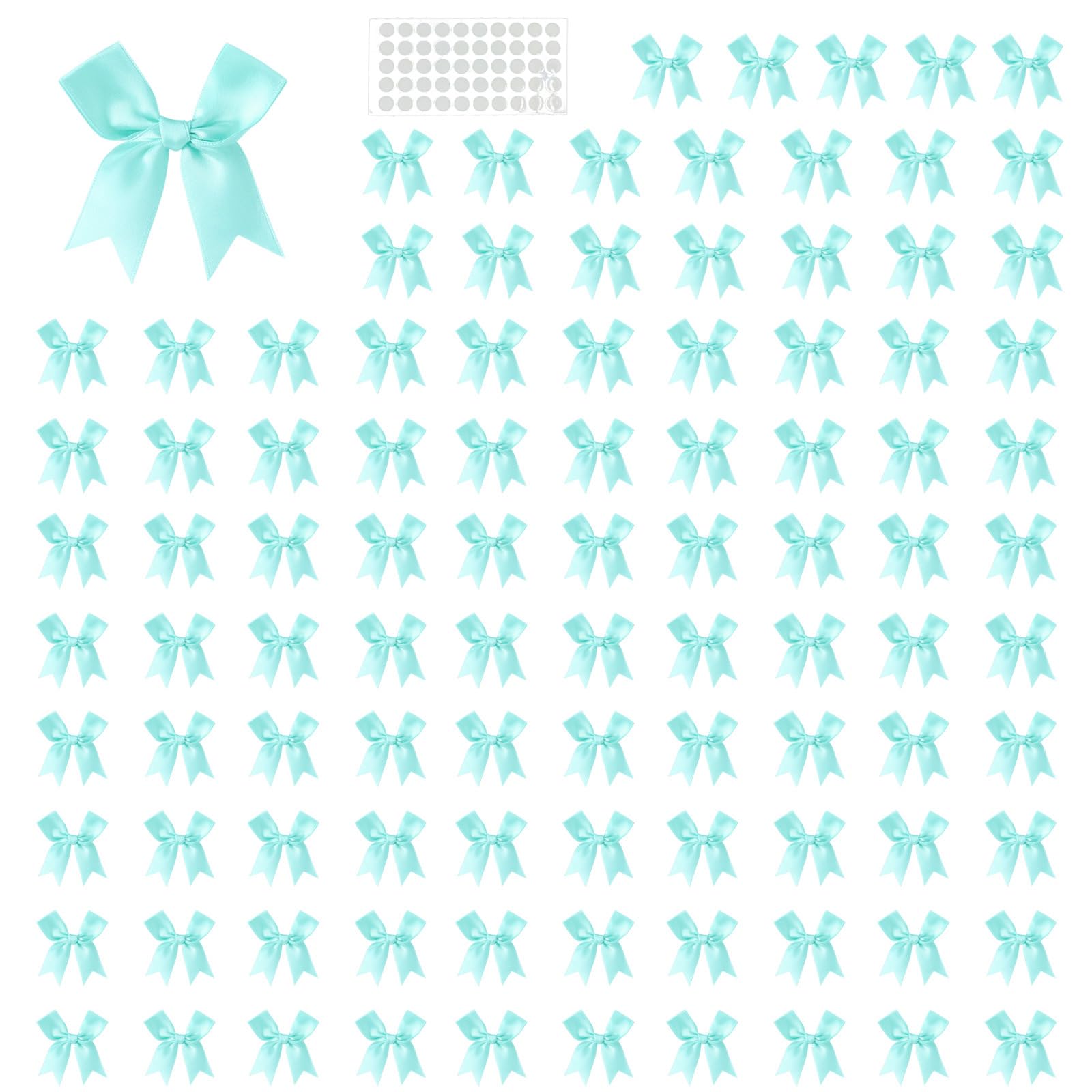 YPBEW 100Pcs Ribbon Bowknot 8cm Polyester for Wine Bottle Cake Packaging Decoration Party Decoration Bowknot