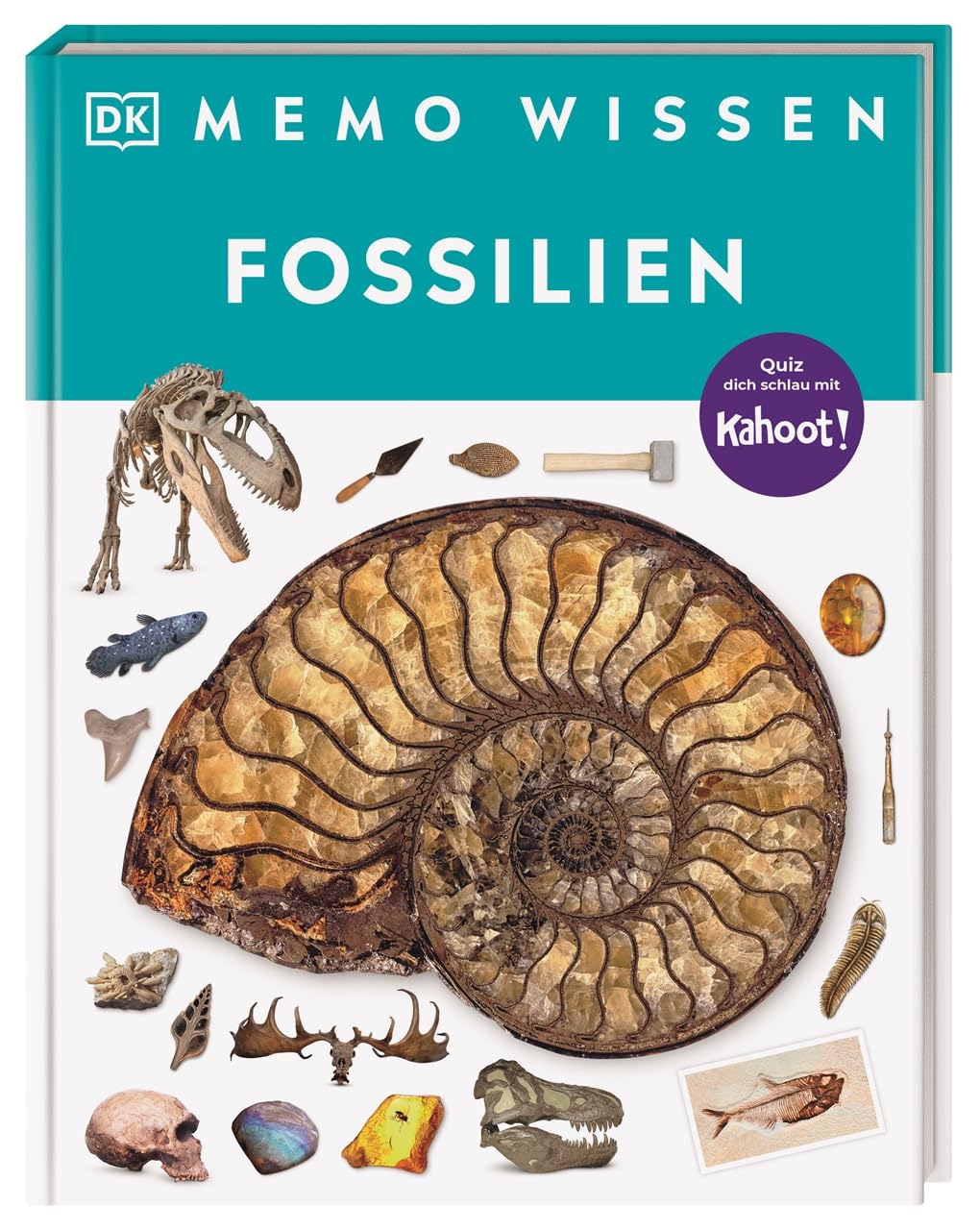 memo Wissen. Fossilien: Spuren der Urzeit: Kompetentes Sachwissen und kahoot-Quizfragen. Für Kinder ab 8 Jahren