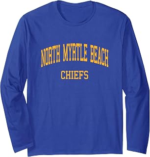 North Myrtle Beach High School HS Little River SC Retro SPOR Long Sleeve T-Shirt