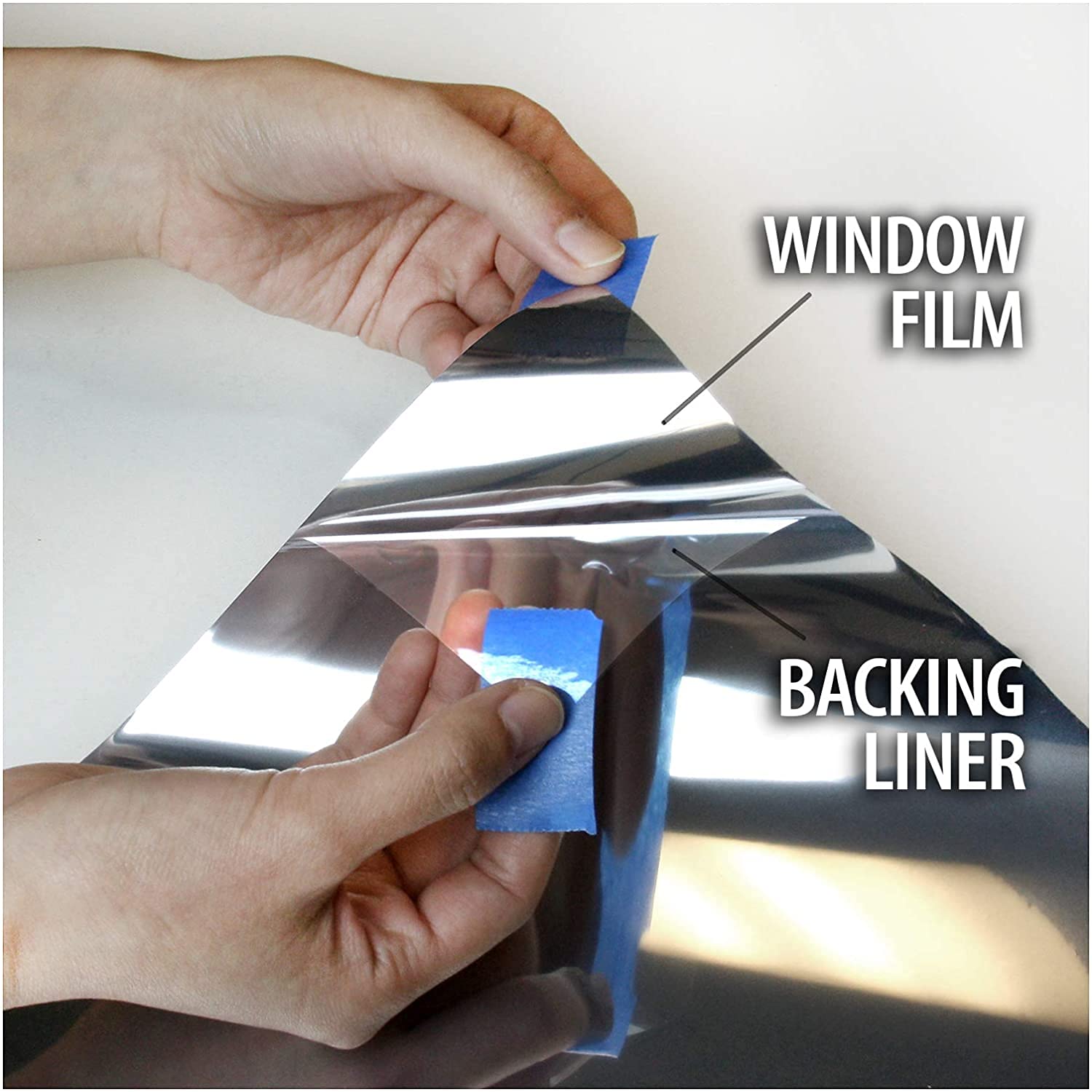 SUNBIRD One Way Mirror Film Silver 20 X 100 Inches — Amazon image 5
