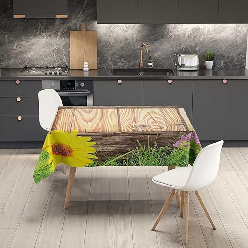 Vista 49 de Mantel Redondo para mesa de 4 sillas, diseño retro 60S 70S y 70S, decoración para comedor, 30 x 30 pulgadas